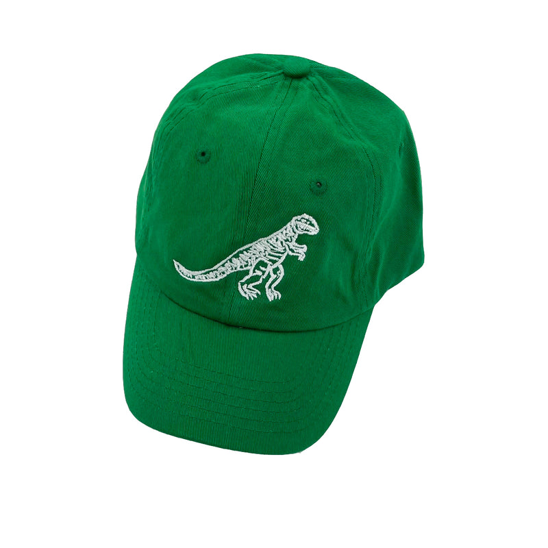 Pocket T-Rex - Child Size - Green Curved Brim Hat