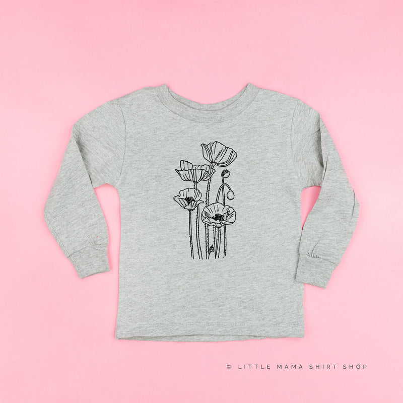 POPPY (Flower) - Long Sleeve Child Shirt
