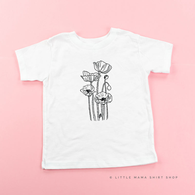 POPPY (Flower) - Short Sleeve Child Shirt