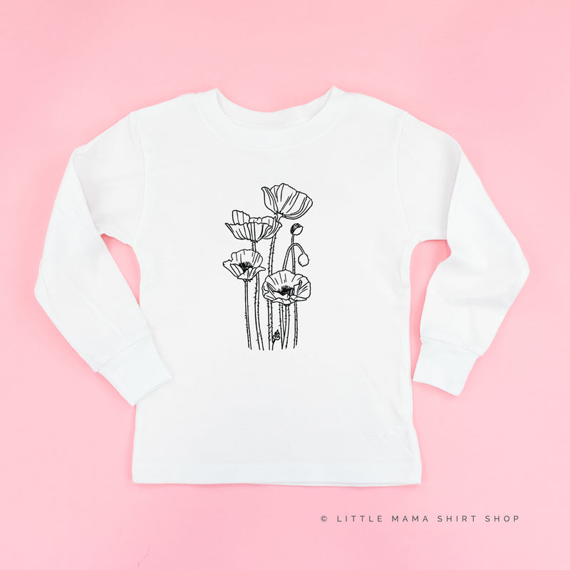 POPPY (Flower) - Long Sleeve Child Shirt