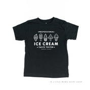 Professional Ice Cream Taste Tester -  Single Cone on Back - Child Tee