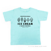 Professional Ice Cream Taste Tester -  Single Cone on Back - Child Tee