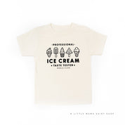 Professional Ice Cream Taste Tester -  Single Cone on Back - Child Tee