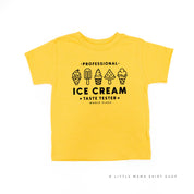 Professional Ice Cream Taste Tester -  Single Cone on Back - Child Tee