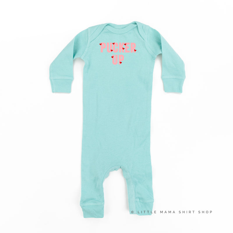 Pucker Up - Mini Hearts - Baby Sleeper