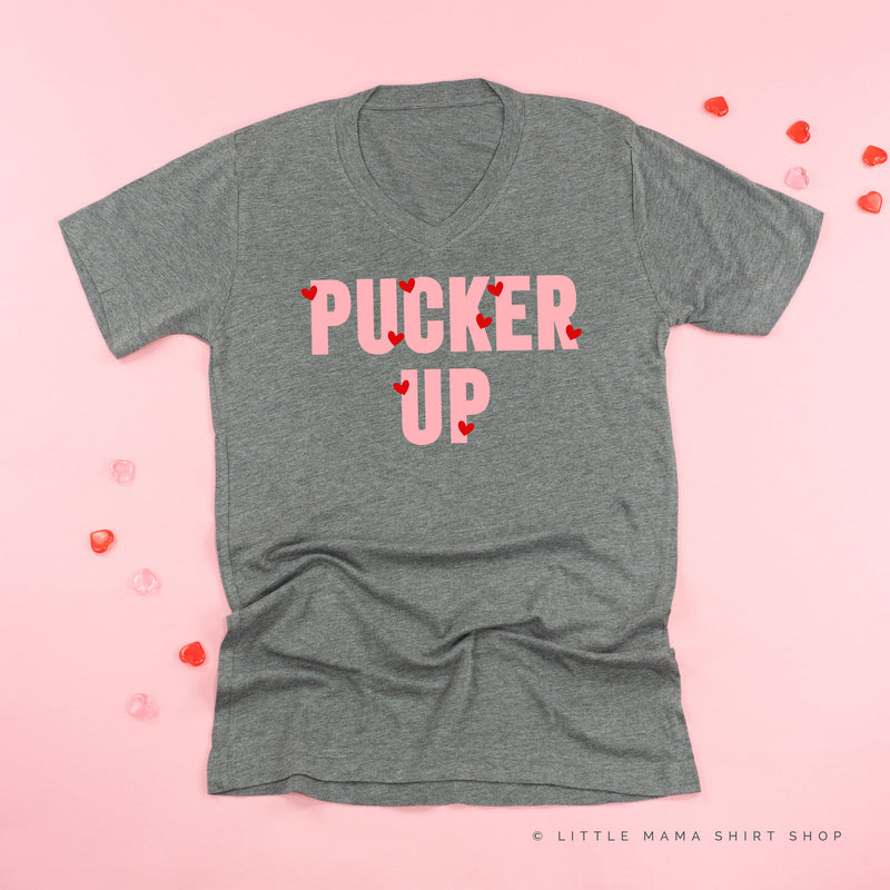 Pucker Up - Mini Hearts - Unisex Tee