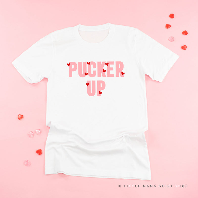 Pucker Up - Mini Hearts - Unisex Tee