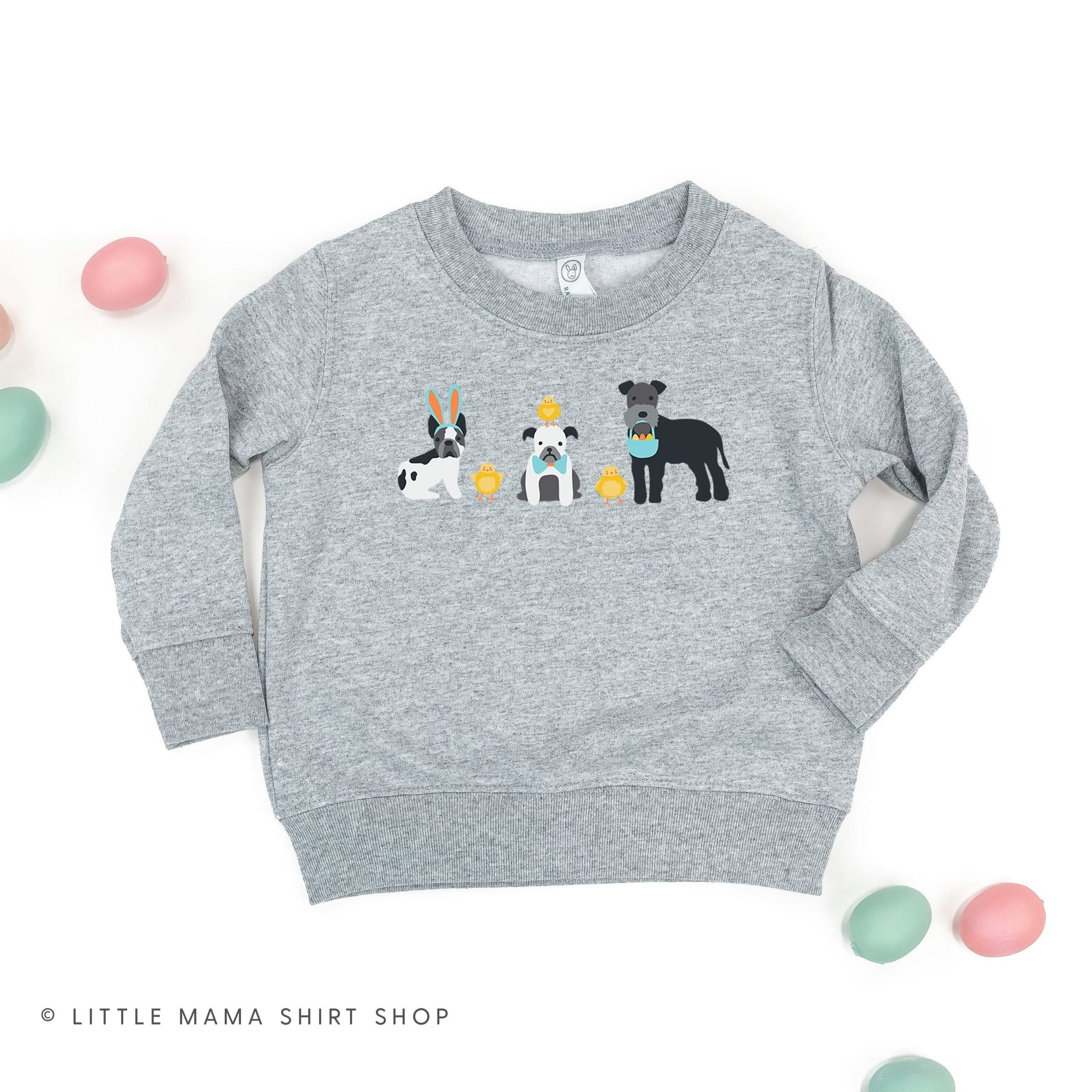 Easter Pups - Child Sweater Little Mama Shirt Shop