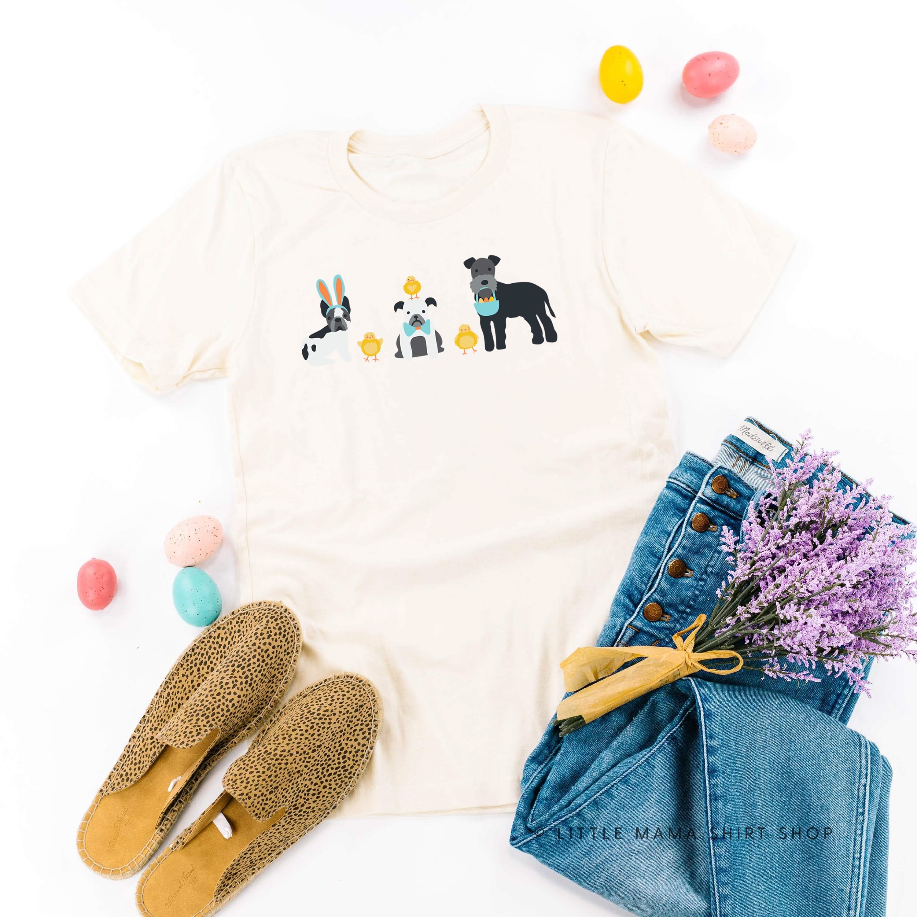Easter Pups - Unisex Tee Little Mama Shirt Shop