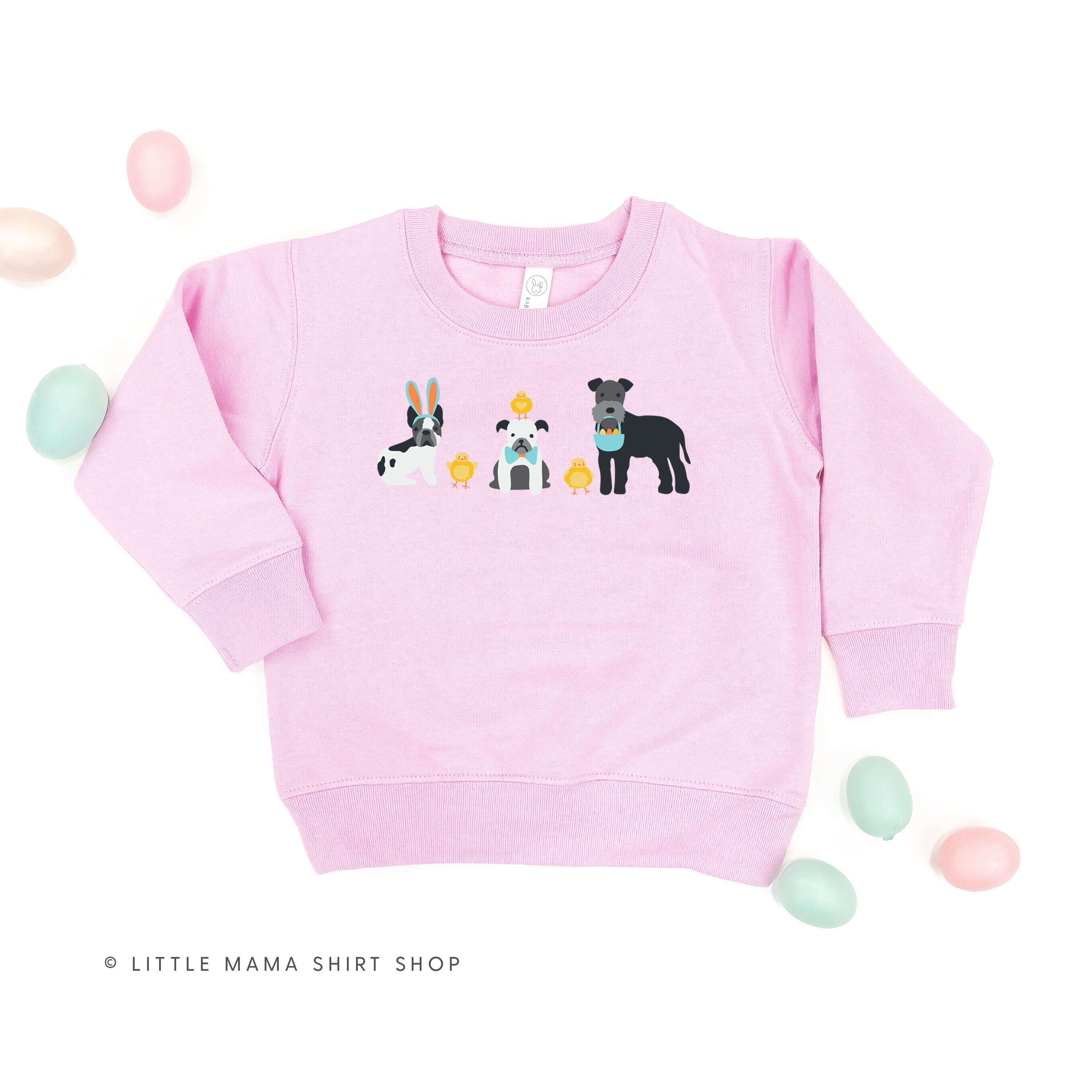 Easter Pups - Child Sweater Little Mama Shirt Shop