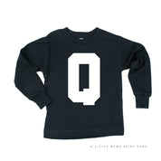 VARSITY INITIALS - Long Sleeve Child Shirt Little Mama Shirt Shop