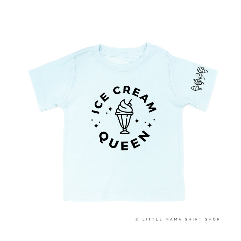 Ice Cream Queen - (Full Size) - Ice Cream Sleeve Detail - Short Sleeve Child Shirt