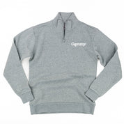 Mother's Day Quarter Zip Sweatshirt - Multiple Names + Colors Available (white thread) Little Mama Shirt Shop