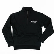 Mother's Day Quarter Zip Sweatshirt - Multiple Names + Colors Available (white thread) Little Mama Shirt Shop