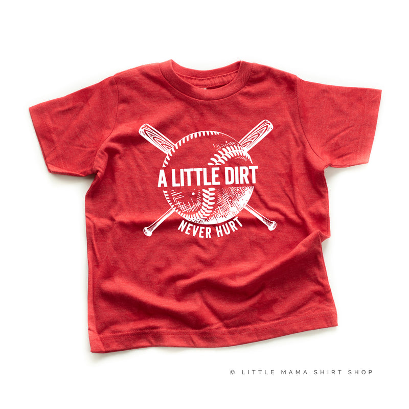 Baseball-A Little Dirt Never Hurt - Short Sleeve Child STAR Shirt