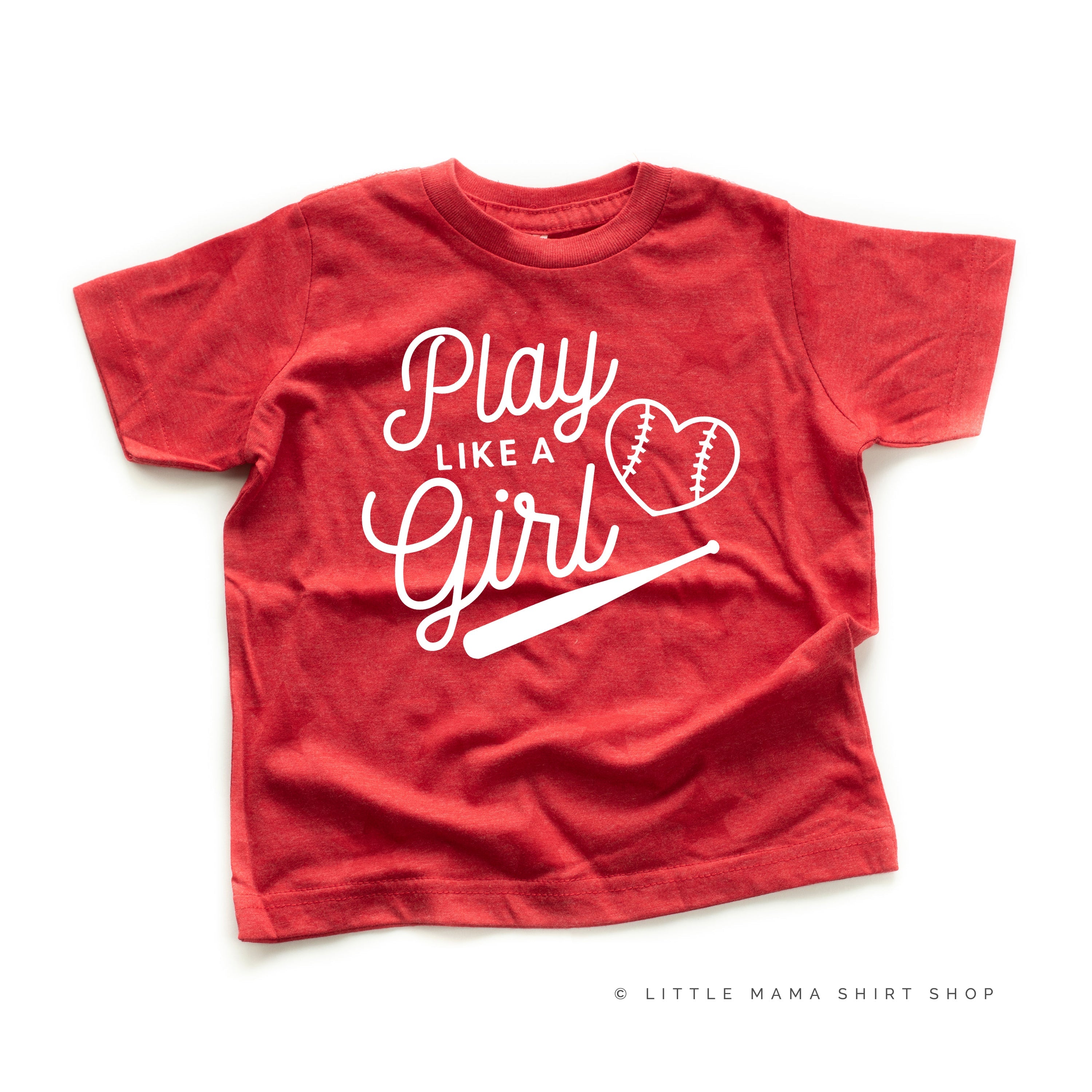 Play Like a Girl - Short Sleeve Child STAR Shirt Little Mama Shirt Shop