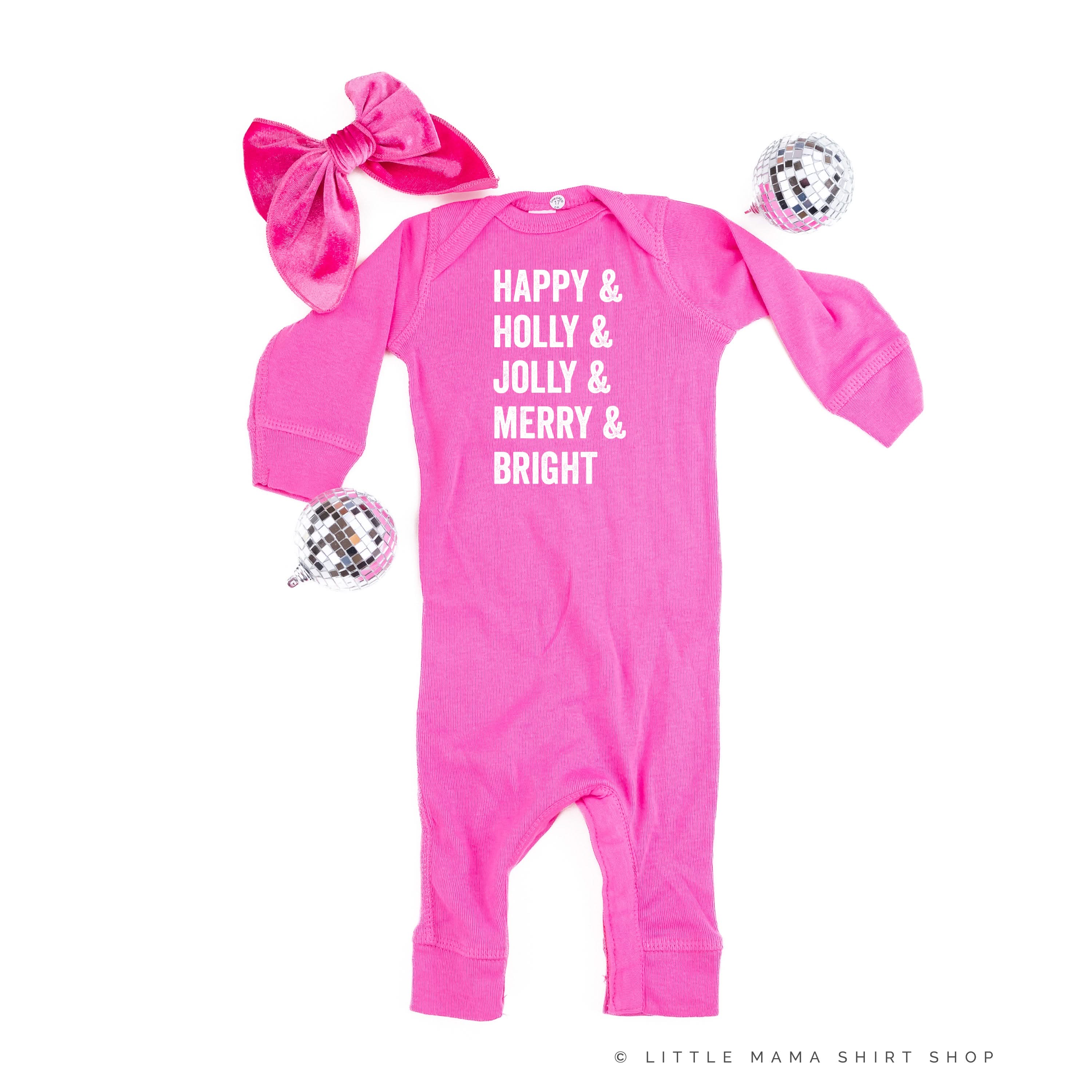 Happy & Holly & Jolly & Merry & Bright - Baby Sleeper
