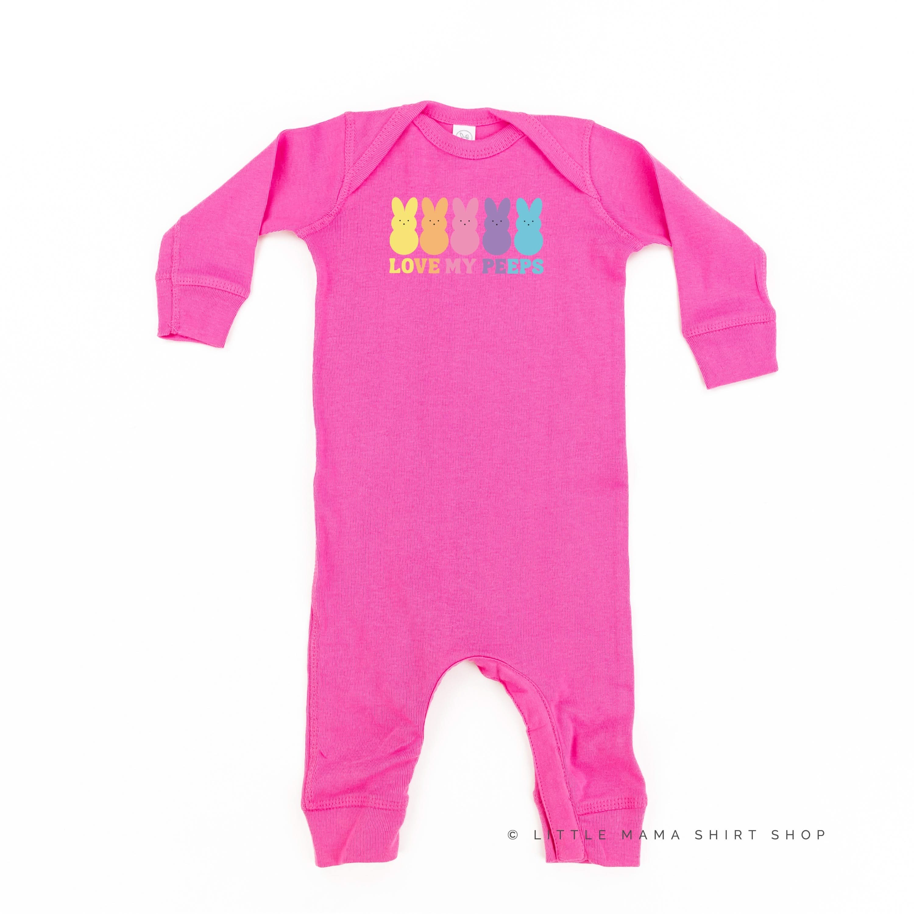 Love My Peeps - Neon - Baby Sleeper Little Mama Shirt Shop