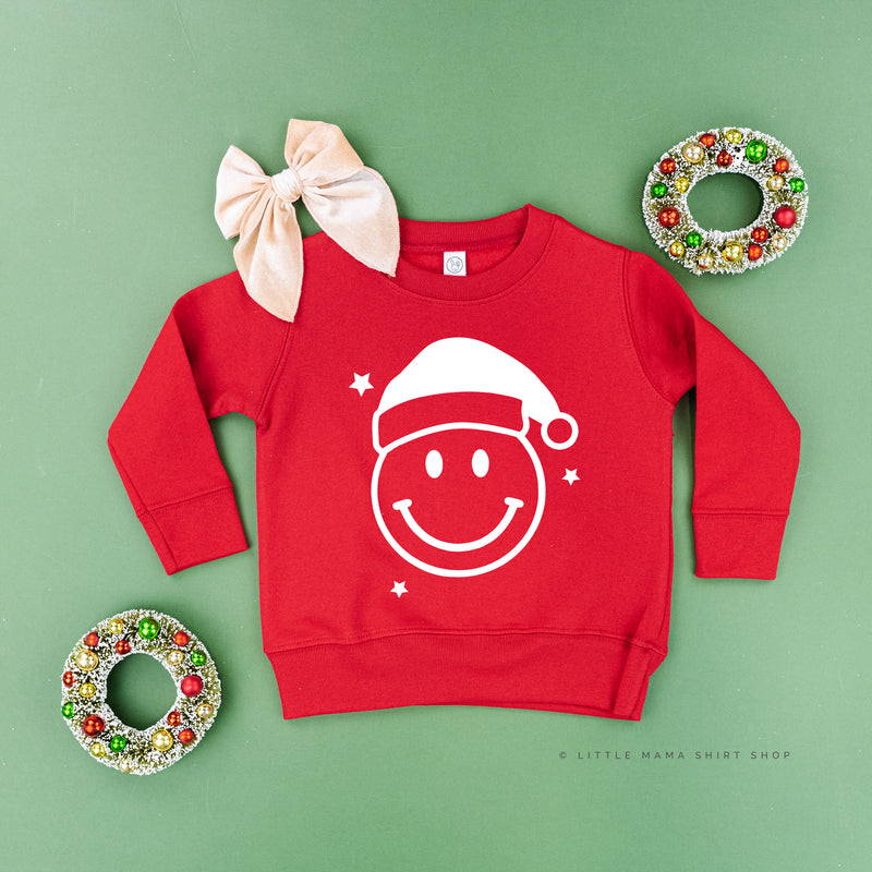 Santa Hat - Smiley Face - Child Sweater