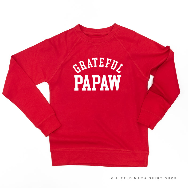 Grateful Papaw - (Varsity) - Lightweight Pullover Sweater