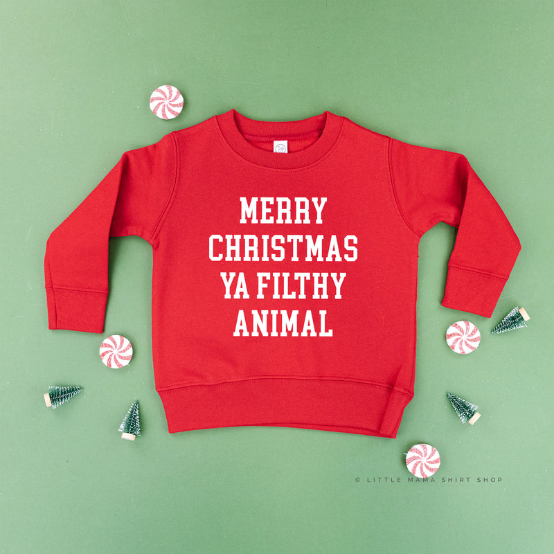 Merry Christmas Ya Filthy Animal - Child Sweater