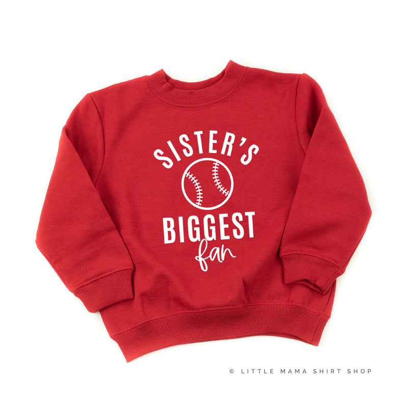 Sister's Biggest Fan - Baseball - Child Sweater