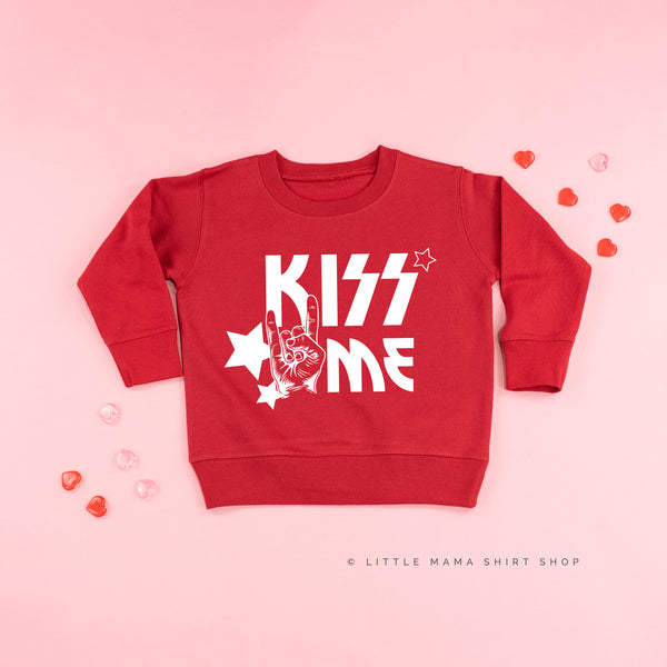 Kiss Me - Valentine Band Tee - Child Sweater