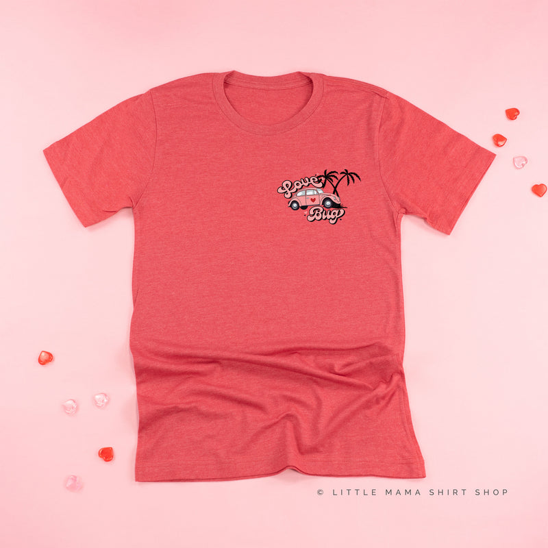 Love Bug - Pink Beetle Car - Unisex Tee