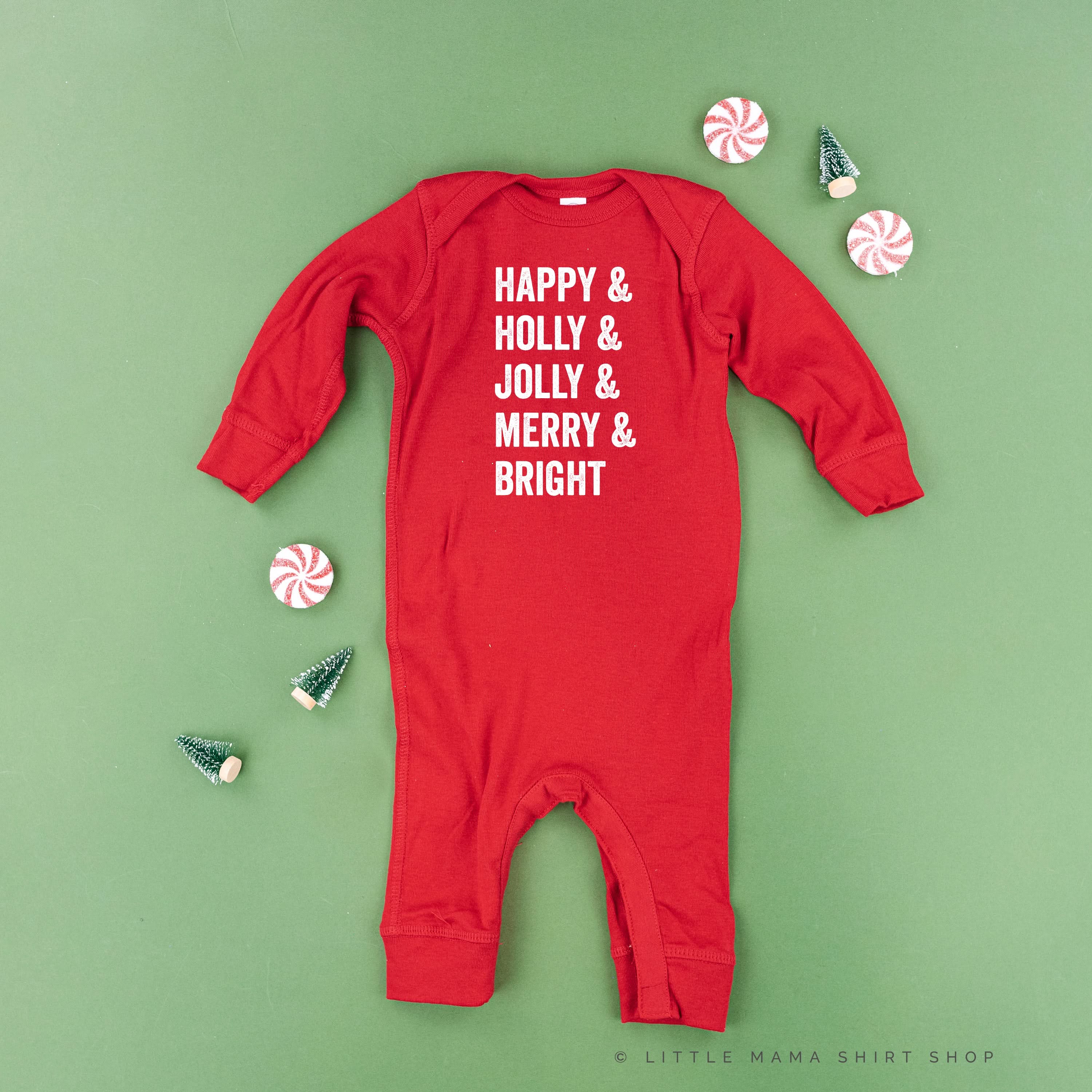 Happy & Holly & Jolly & Merry & Bright - Baby Sleeper