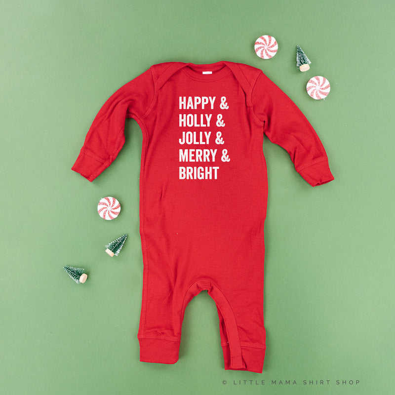 Happy + Holly + Jolly + Merry + Bright - Baby Sleeper