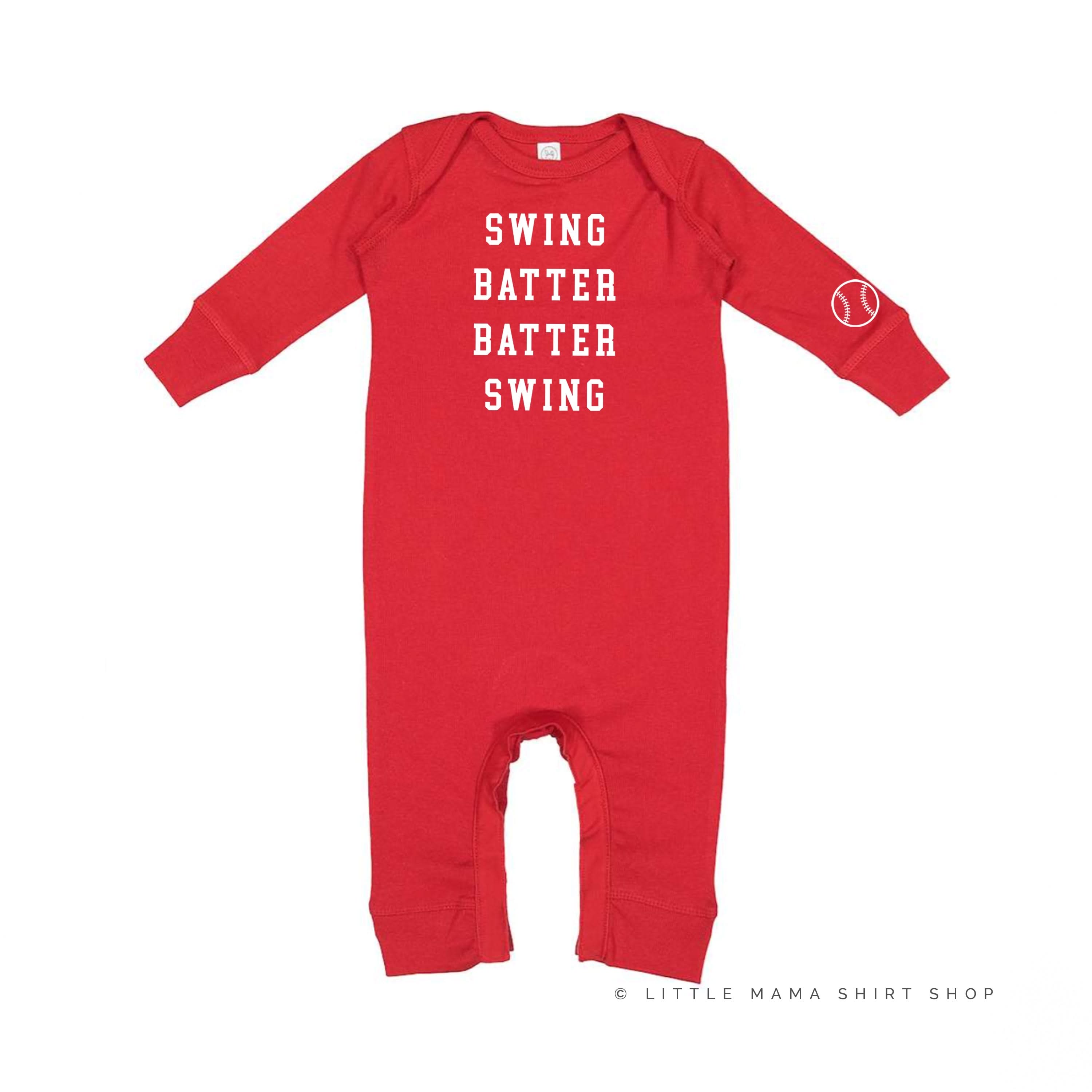 Swing Batter Batter Swing (wd) - Baby Sleeper Little Mama Shirt Shop