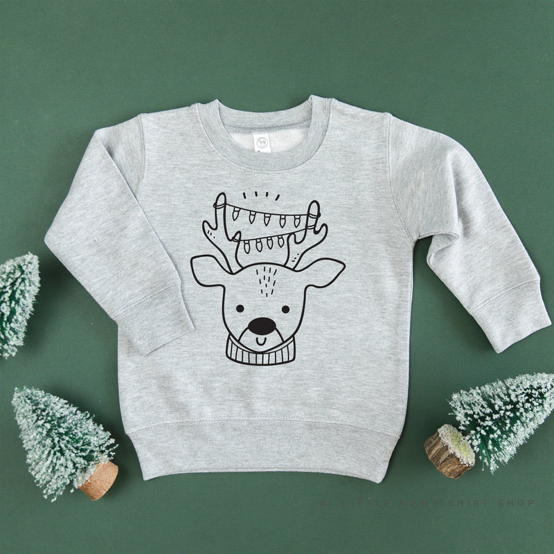 Reindeer With Lights- Child Sweater