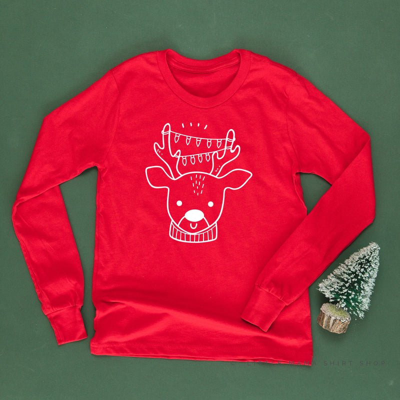 Reindeer With Lights - Child LONG SLEEVE Tee