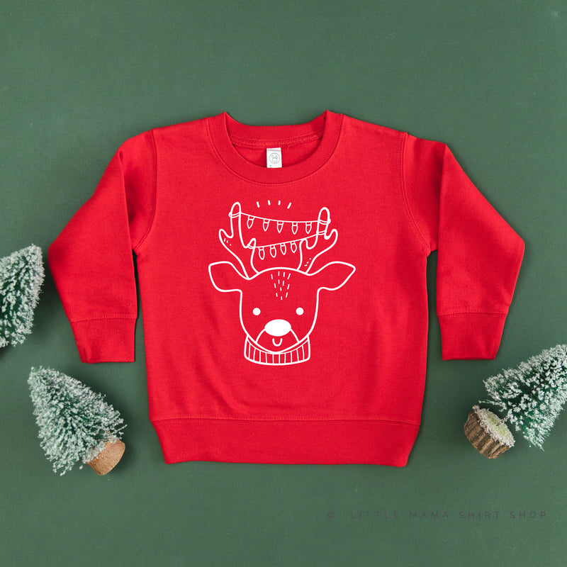 Reindeer With Lights- Child Sweater