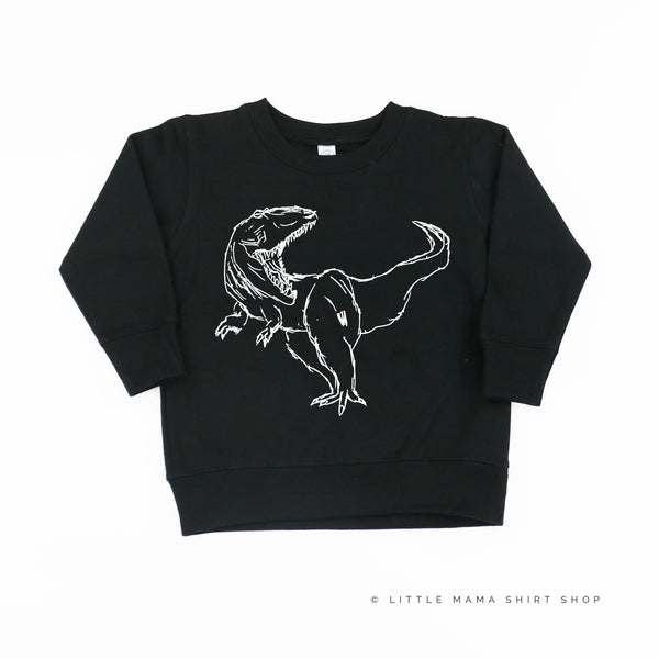 Sketchy T-Rex - Hand Drawn - Child Sweater