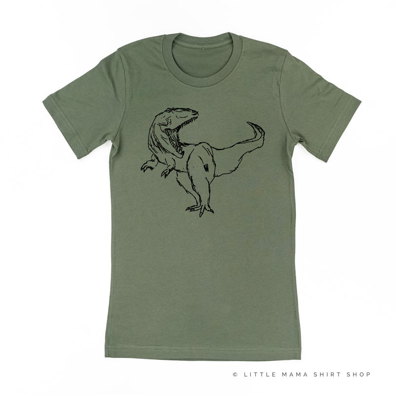 Sketchy T-Rex - Hand Drawn - Adult Tee