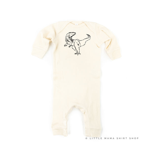 Sketchy T-Rex - Hand Drawn - One Piece Baby Sleeper