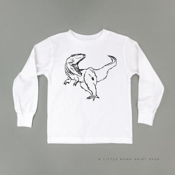 Sketchy T-Rex - Hand Drawn - Long Sleeve Child Shirt