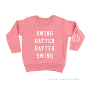 Swing Batter Batter Swing (wd) - Child Sweater Little Mama Shirt Shop