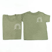 RAINBOW POCKET - THESE ARE THE GOOD OLD DAYS - Set of 2 Matching Shirts Little Mama Shirt Shop