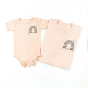 RAINBOW POCKET - THESE ARE THE GOOD OLD DAYS - Set of 2 Matching Shirts Little Mama Shirt Shop