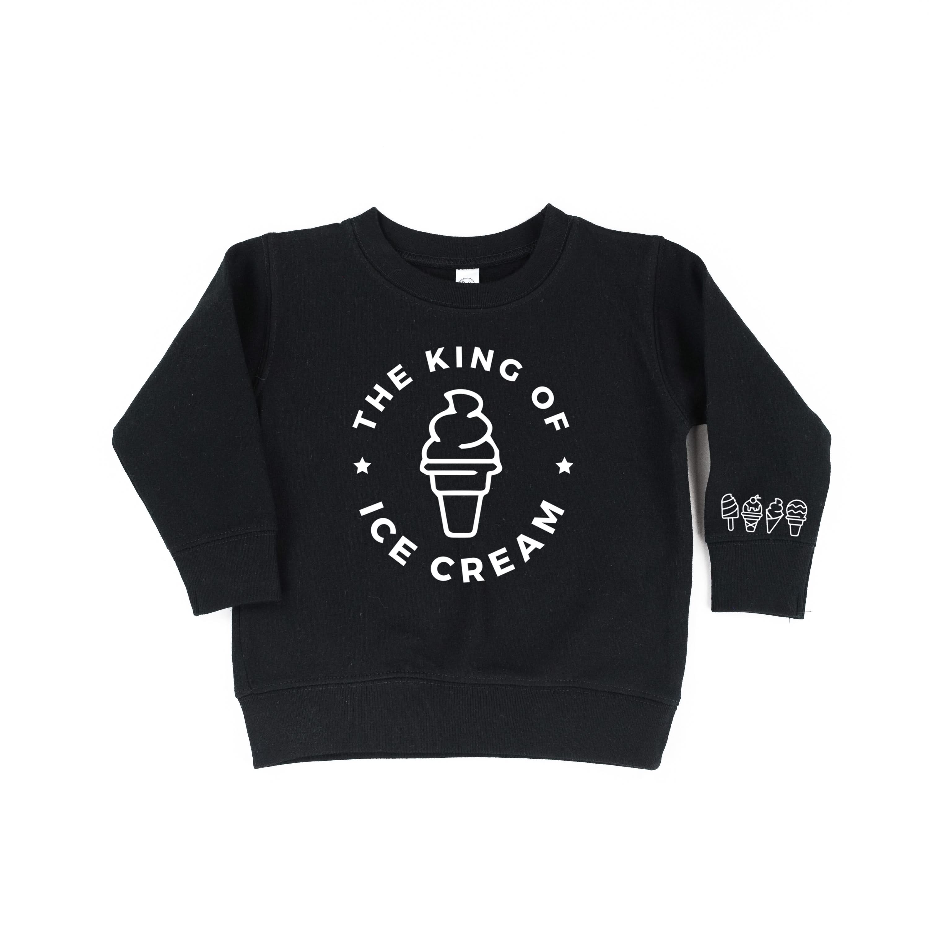 The King of Ice Cream - (Full Size) - Ice Cream Wrist Detail - Child Sweater