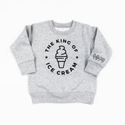 The King of Ice Cream - (Full Size) - Ice Cream Wrist Detail - Child Sweater