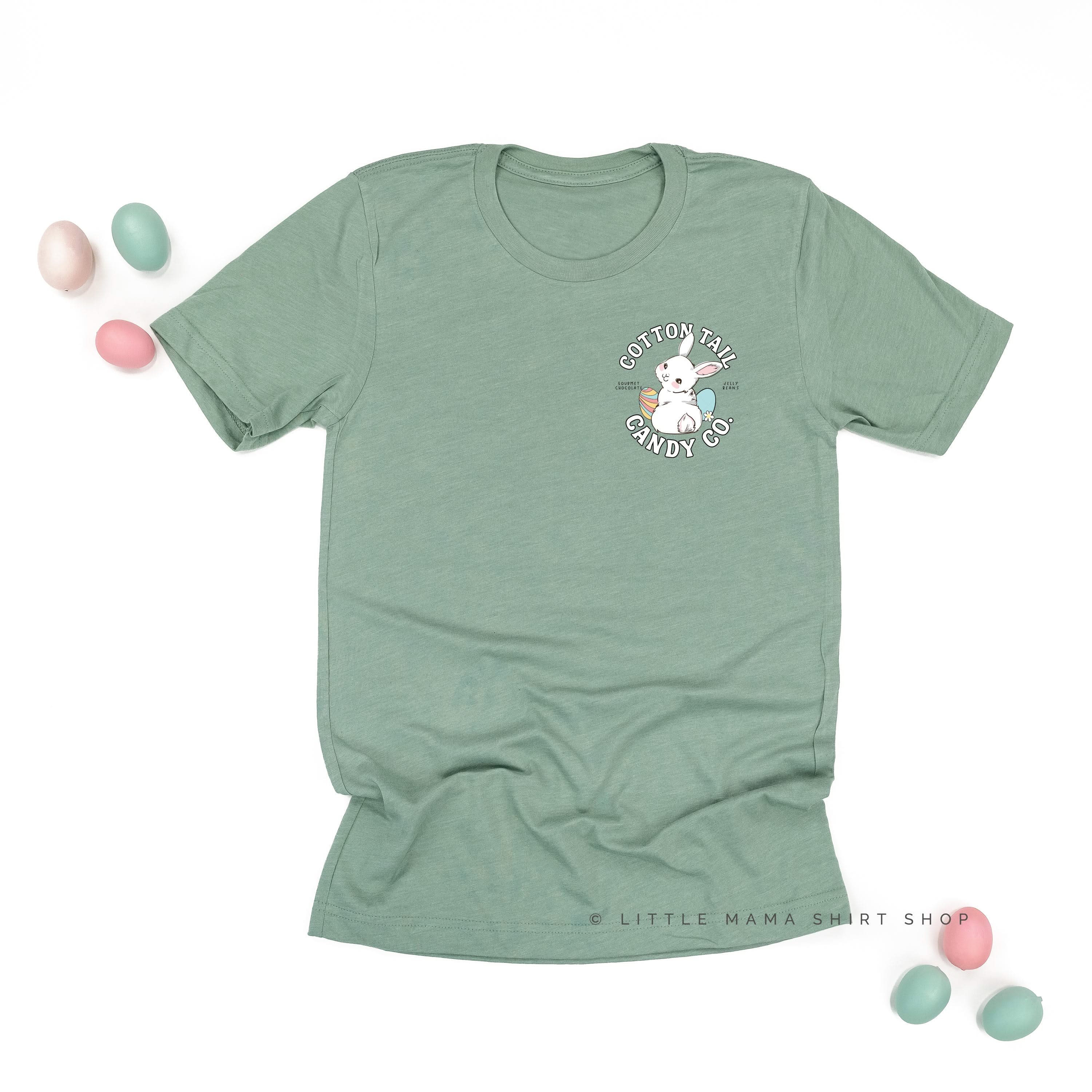 Cotton Tail Candy Co. (pocket) - Unisex Tee Little Mama Shirt Shop