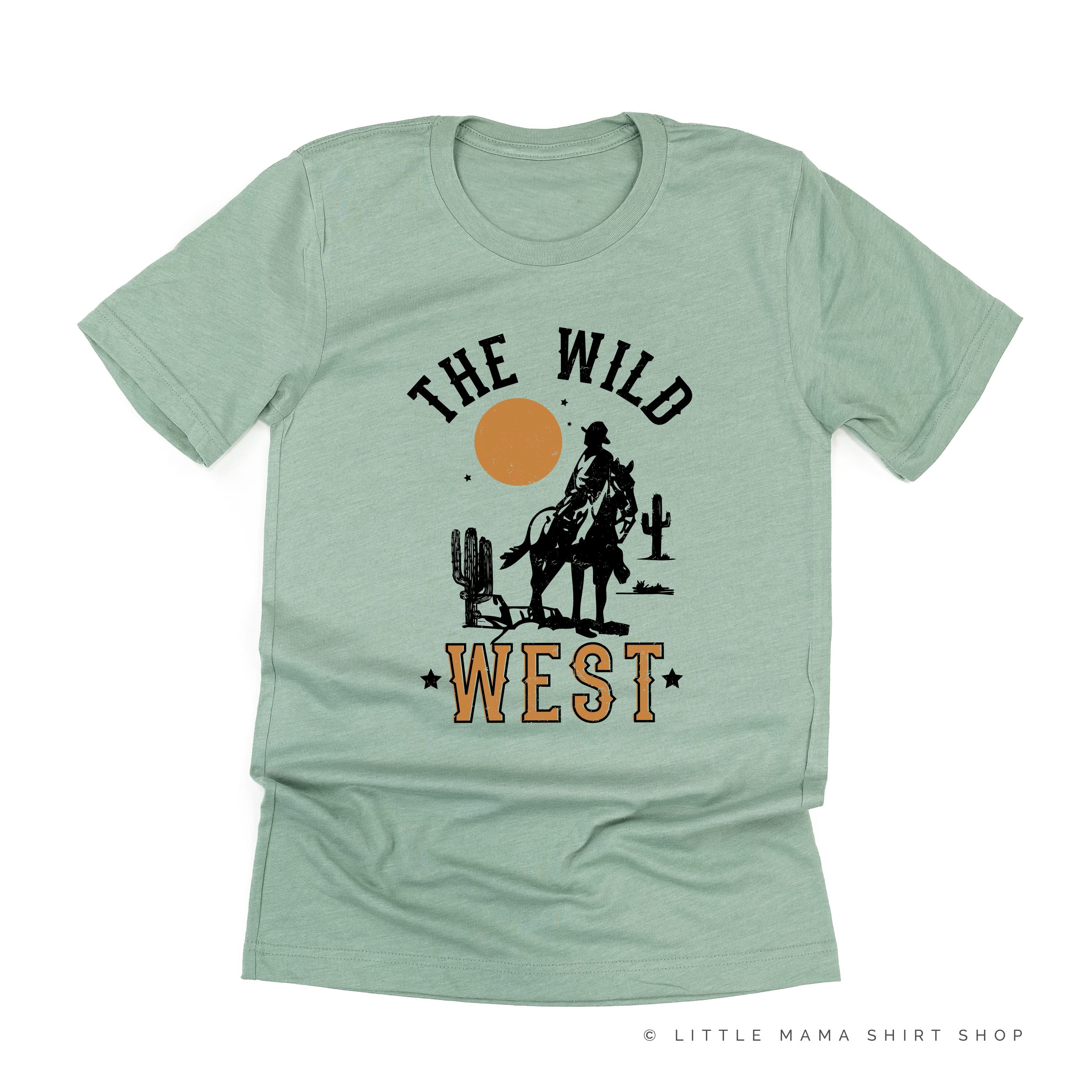 THE WILD WEST - Distressed Design - Unisex Tee – Little Mama Shirt