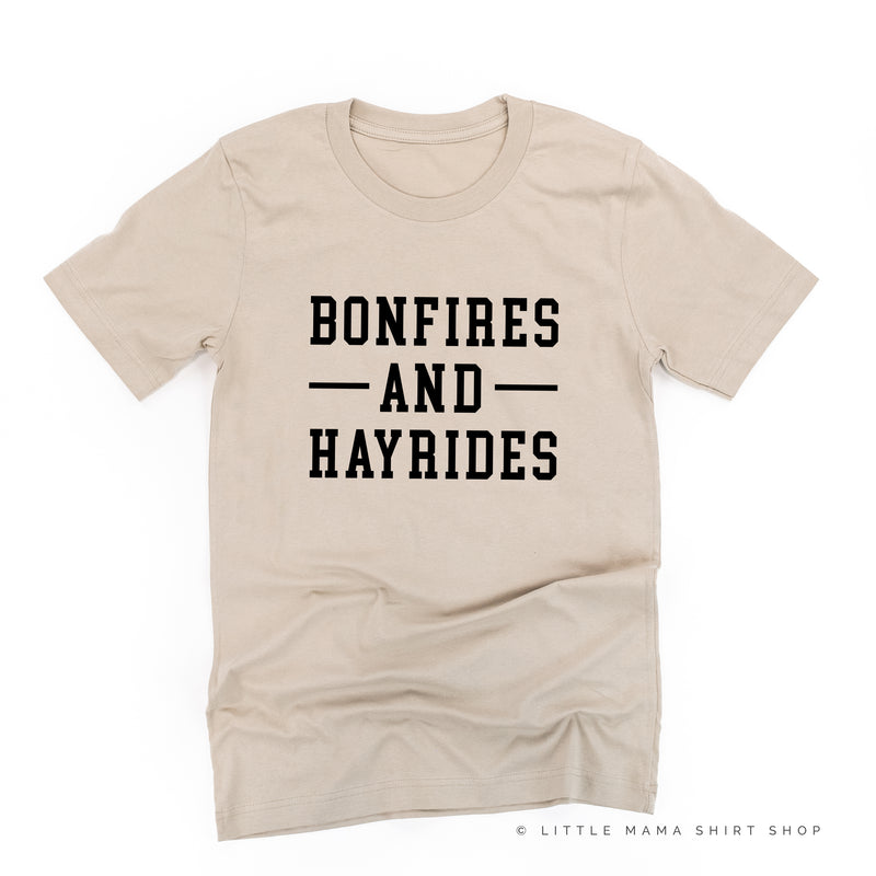 BONFIRES AND HAYRIDES - Unisex Tee