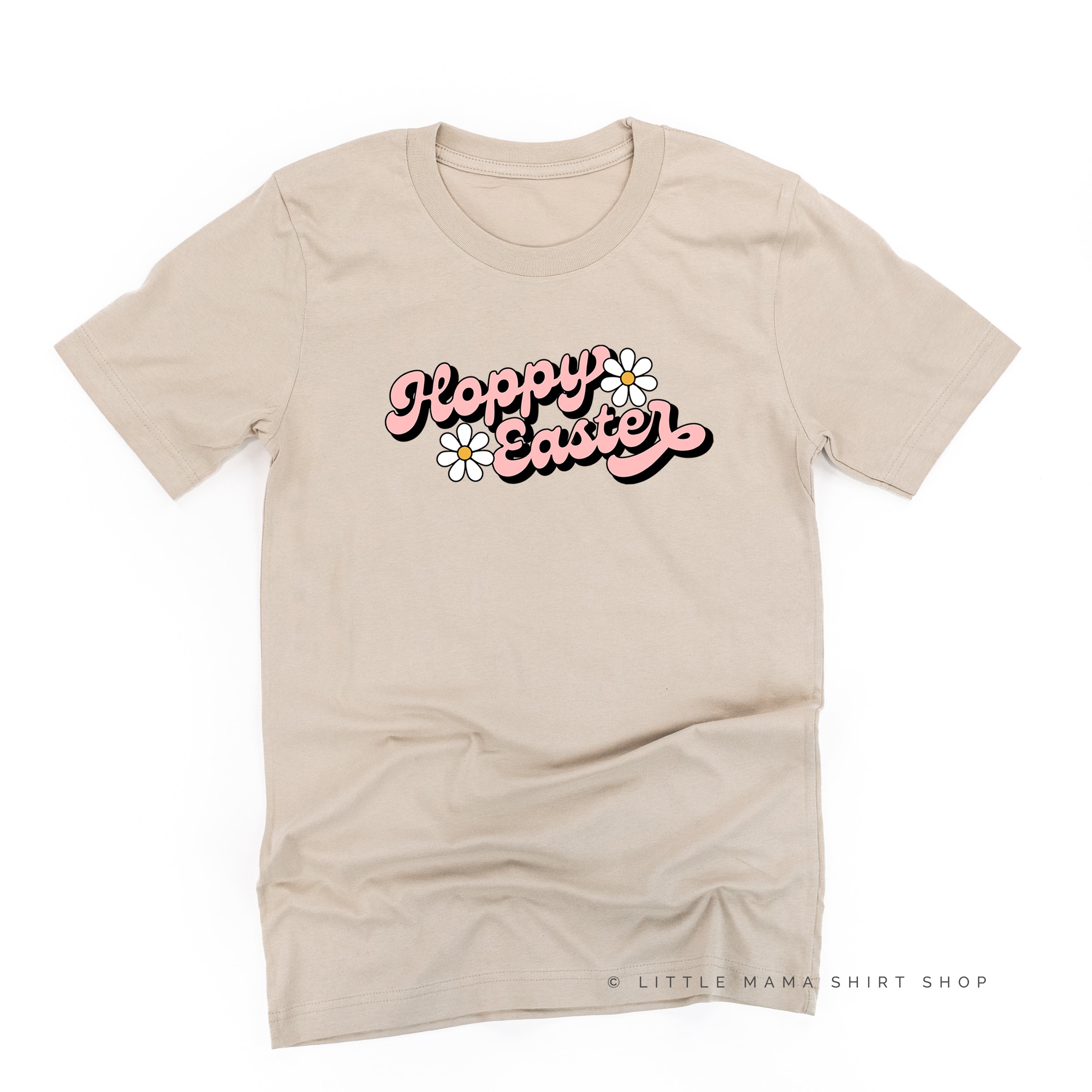 Hoppy Easter - Daisies - Unisex Tee Little Mama Shirt Shop