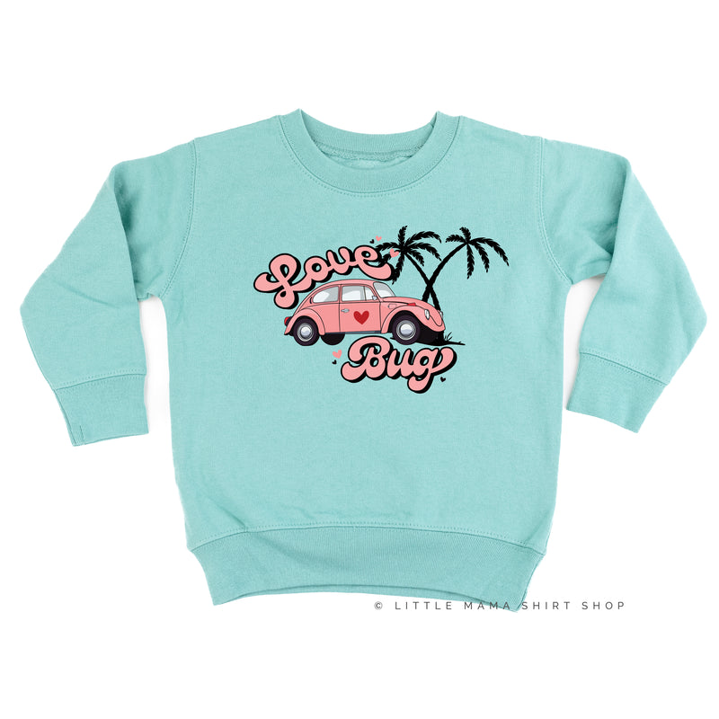 Love Bug - Pink Beetle Car - Child Sweater