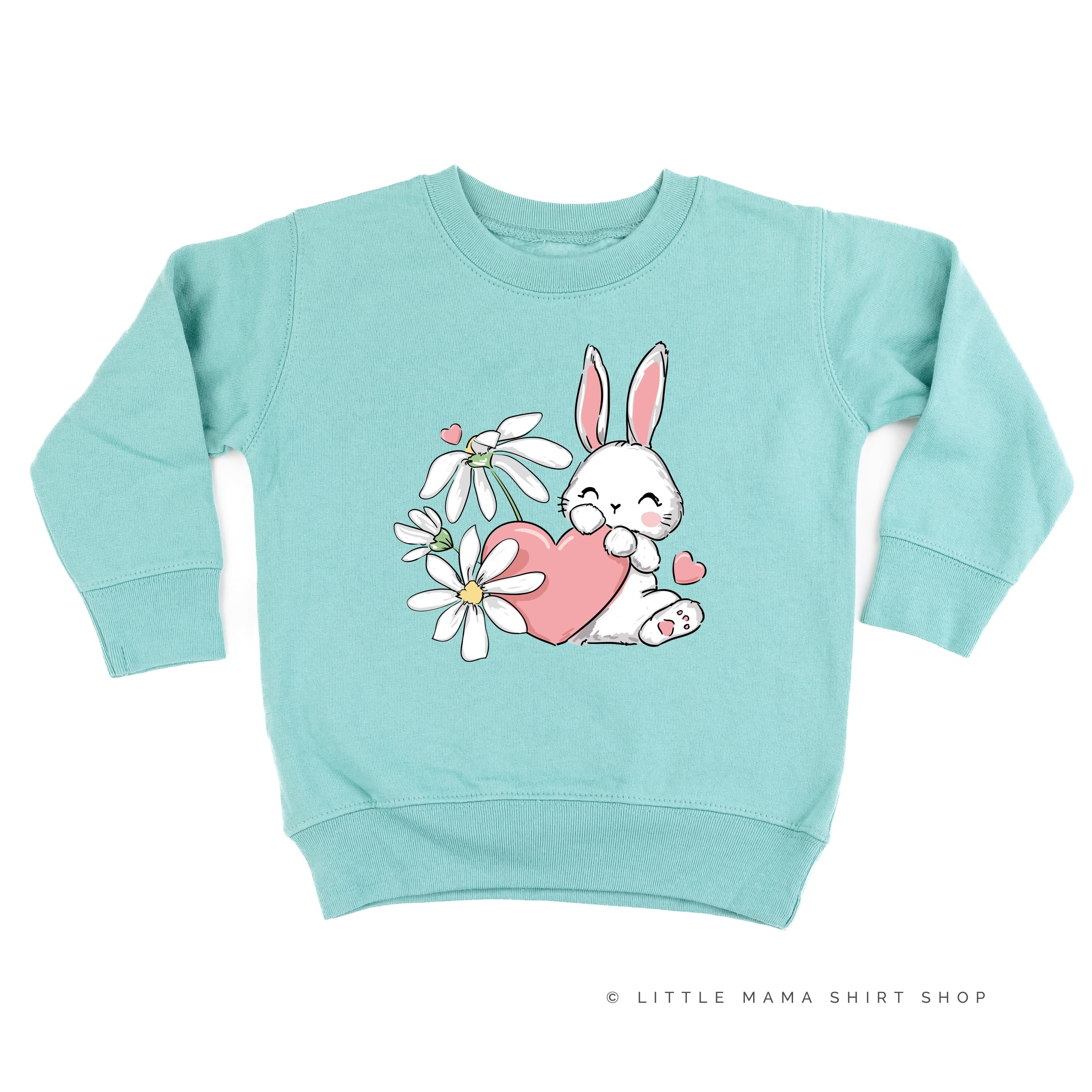 Vintage Love Bunny - Child Sweater Little Mama Shirt Shop