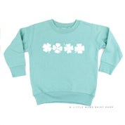4 Shamrocks - Have a Lucky Day (f&b) - Child Sweater Little Mama Shirt Shop